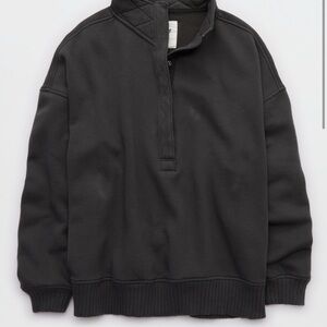 Aerie Black pullover Sweatshirt